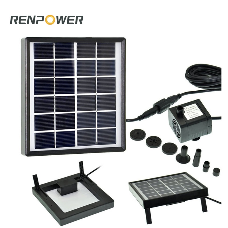 Solar Garden Miniatura 1.5W DC Fuente de la fuente Bomba de decoración de la piscina de la fuente del paisaje solar en miniatura